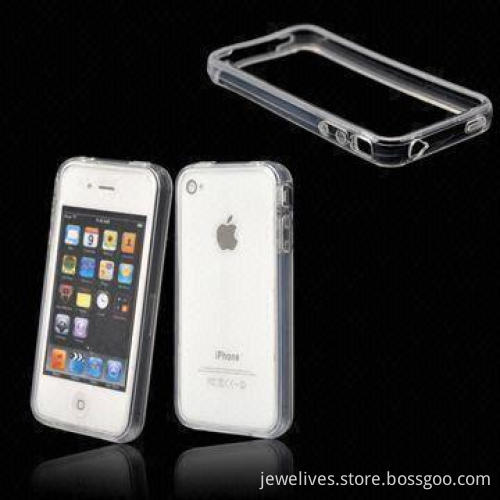 TPU Cases Bumpers for iPhone 4, CDMA Version, Durable, Various Visible Colors Available